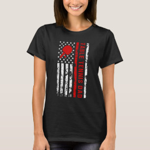 Bord Tennis Pappa USA flagga Design Paddle Bord Te T Shirt