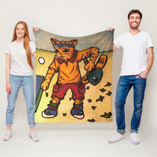 Bord Tennis Ping Pong Cat Fleecefilt