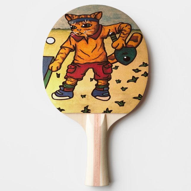 Bord Tennis Ping-Pong Cat Pingisracket (Framsidan)