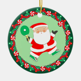 Bord Tennis Ping-Pong Gift Julgransprydnad Keramik