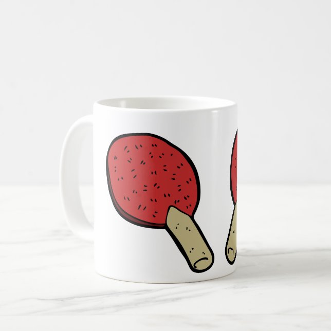Bord Tennis Ping Pong Kaffemugg (Framsida vänster)
