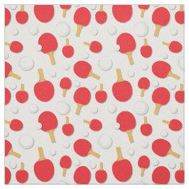 Bord Tennis Ping Pong Paddles White Red Mönster Tyg