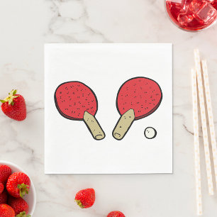 Bord Tennis Ping Pong Pappersservett