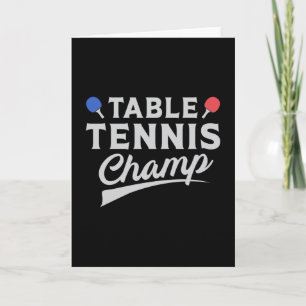 Bord Tennis Ping Pong Player Paddle Funny Gift Kort