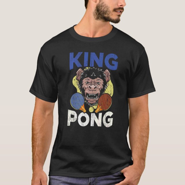 Bord Tennis Ping Pong Player Racket Science 1 T Shirt (Framsida)
