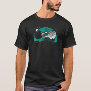 Bord Tennis Ping Pong Player Racket Science T Shirt