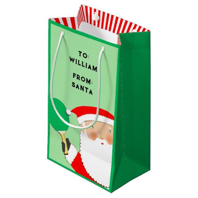 Bord Tennis Ping-pong Small Gift Bag (Framsidan Vinklad)