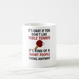 Bord Tennis Player Gifts Ping Pong Coach Paddle Kaffemugg
