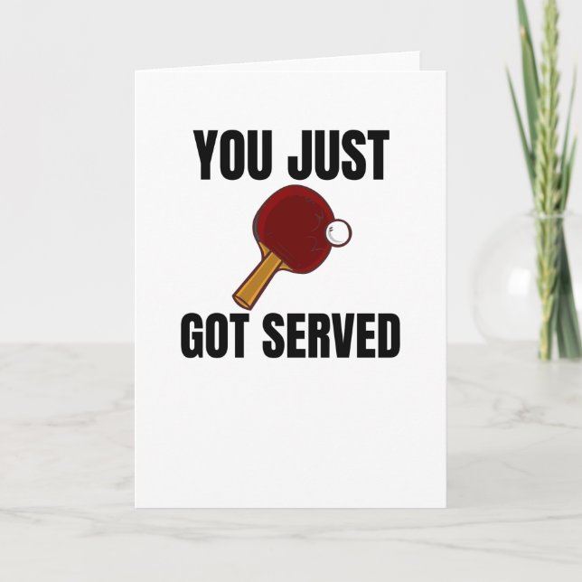 Bord Tennis Player Gifts Ping Pong Coach Paddle Kort (Framsida)