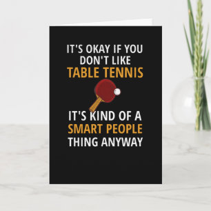 Bord Tennis Player Gifts Ping Pong Coach Paddle Kort