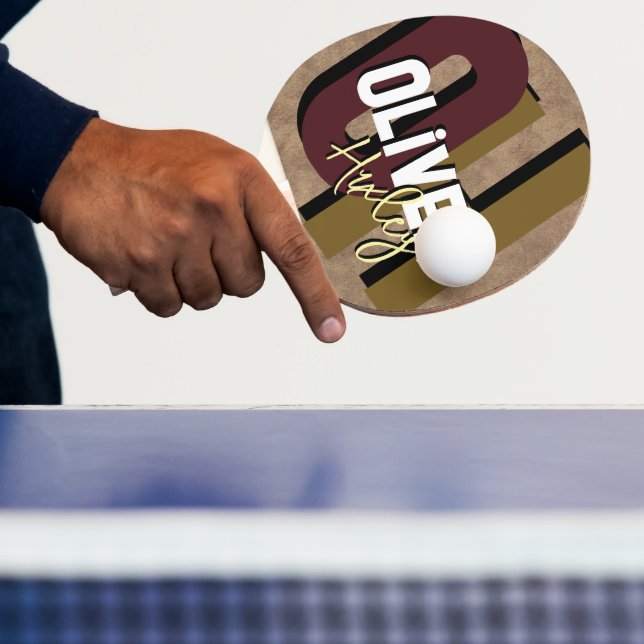 Bord Tennis Player Namn Coola Bold Monogram Pingisracket (Insitu)