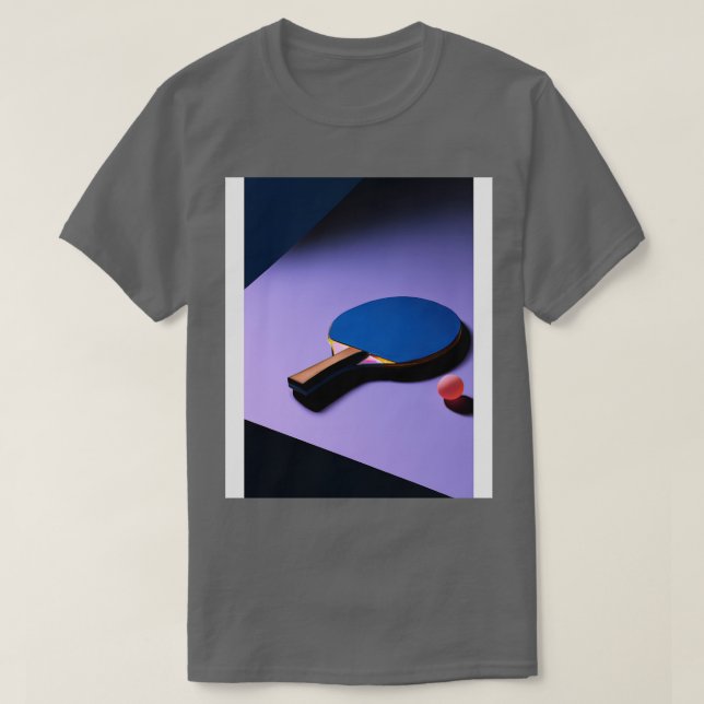 Bord Tennis Racket 1 T Shirt (Design framsida)