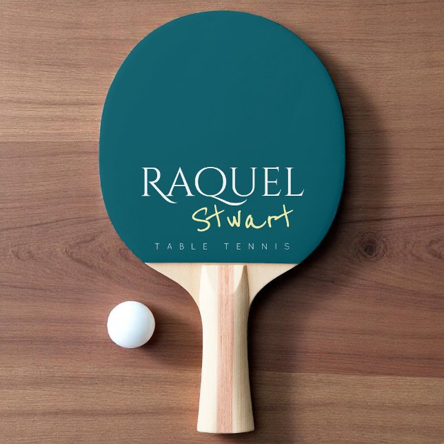 Bord-tennis-spelare namn pingisracket (Skapare uppladdad)