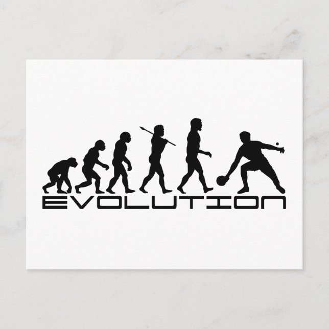 Bord Tennis Sport Evolution Art Vykort (Framsida)