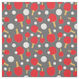 Bord Tennis Team Ping Pong Player Patterned Tyg