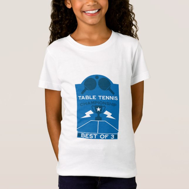 Bord Tennis Tournament T Shirt (Framsida)