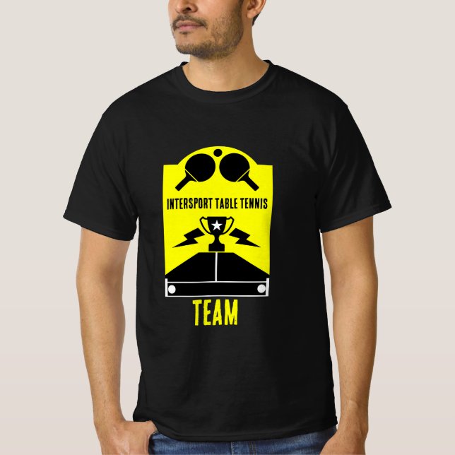Bord Tennis Tournament T Shirt (Framsida)