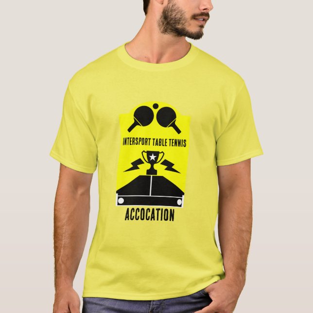 Bord Tennis Tournament T Shirt (Framsida)