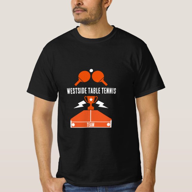 Bord Tennis Tournament T Shirt (Framsida)