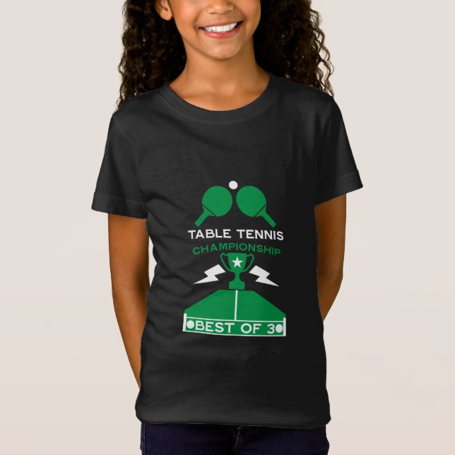 Bord Tennis Tournament T Shirt (Framsida)
