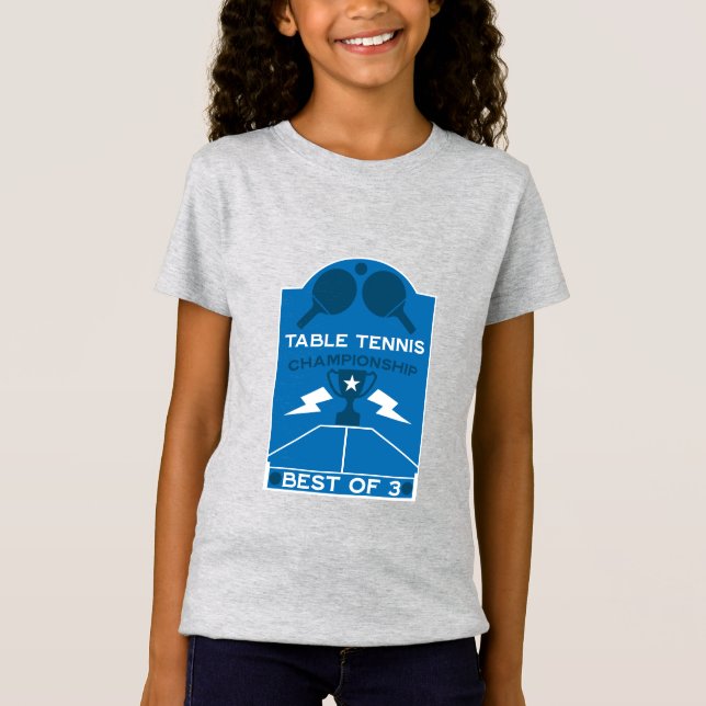 Bord Tennis Tournament T Shirt (Framsida)