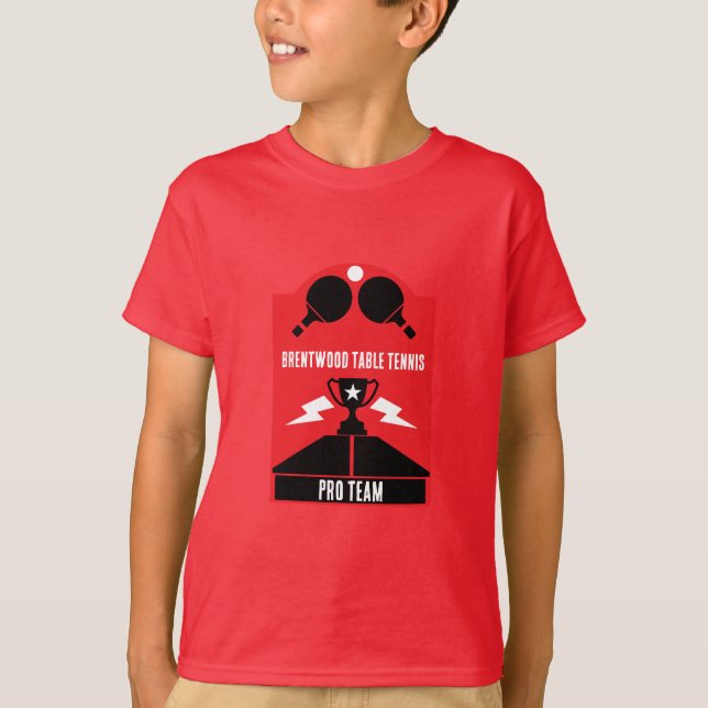 Bord Tennis Tournament T Shirt (Framsida)