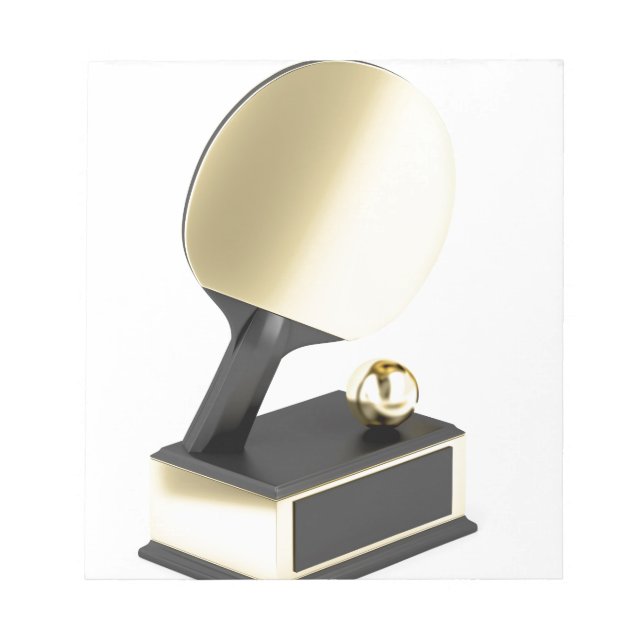 Bord tennis-trofi anteckningsblock (Framsida)