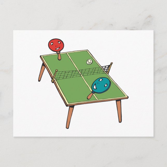 Bord Tennis Vykort (Framsida)
