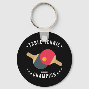 Bord Tennis (Wannabe) Champion Funny Nyckelring