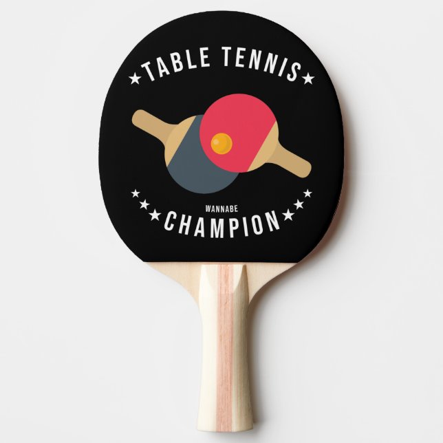 Bord Tennis (Wannabe) Champion Funny Pingisracket (Framsidan)