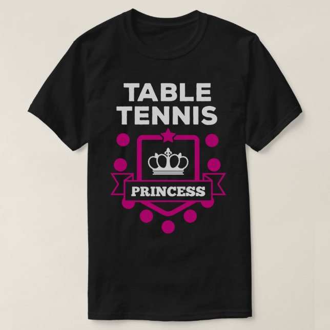 Bord Tennis white T Shirt (Design framsida)