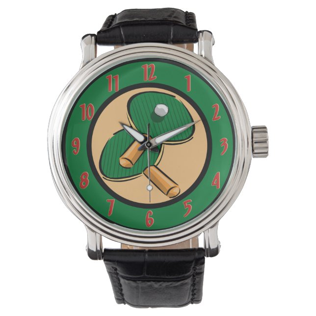Bord Tennis Wrist Watch Armbandsur (Framsida)