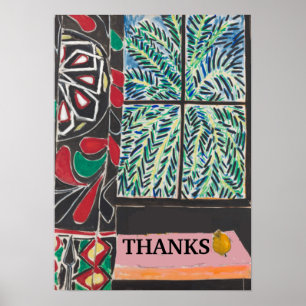 Bord under Fönster, efter Matisse Poster