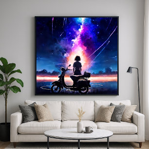 Börda Heavens - Illustration Art Stil Poster