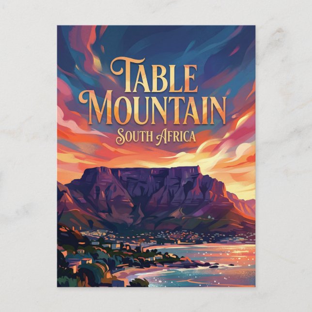 Bordberget Sydafrika Vykort (Framsida)