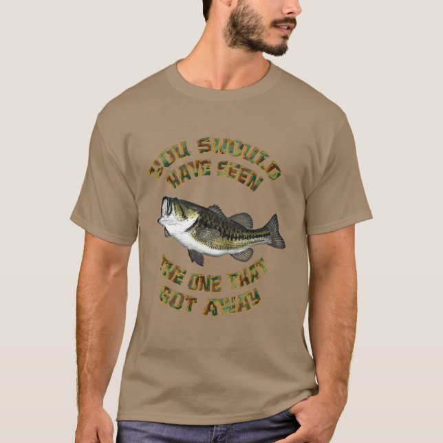 borde ha sett den som Harna över bort Bass Fish T Shirt (Framsida)