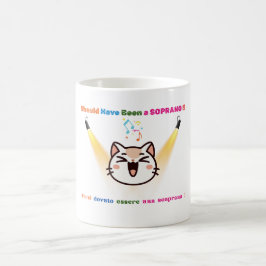 Borde ha varit en Soprano - Lustigt Bilingual Cat Kaffemugg