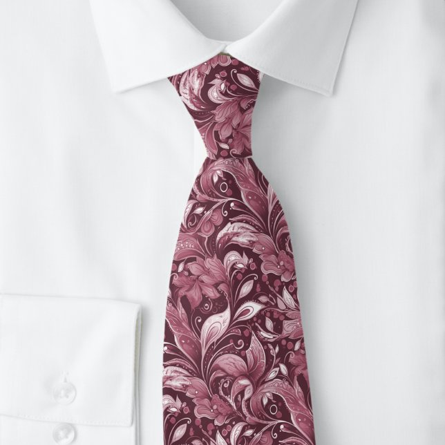 Bordeaux Botanisk Batik Slips (Skapare uppladdad)