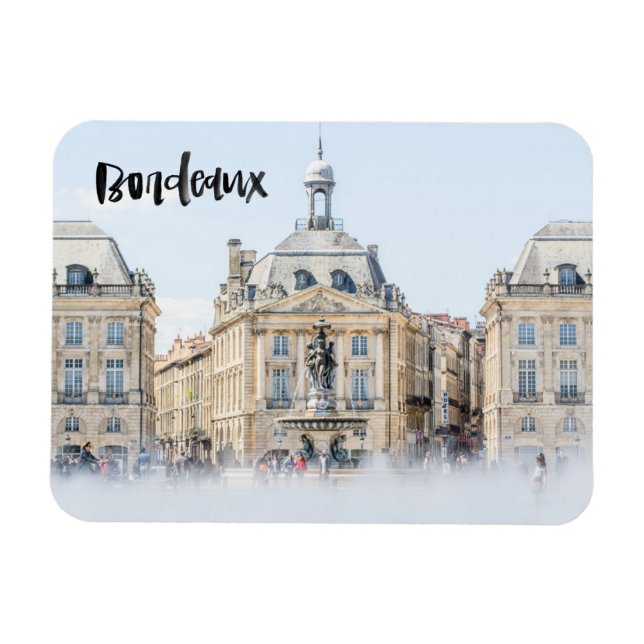 Bordeaux Fotografi Hand Lettered Magnet (Horisontell)