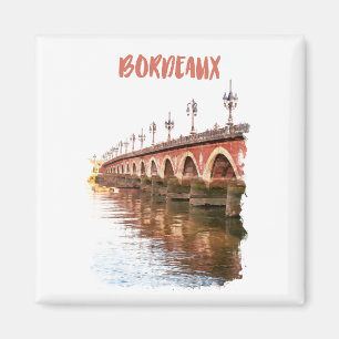 Bordeaux Frankrike City Travel Magnet