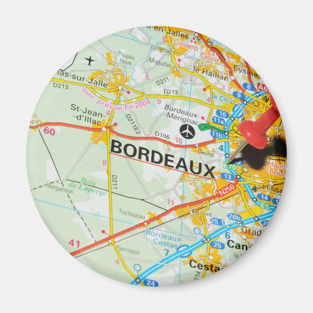Bordeaux, Frankrike Magnet (Framsidan)