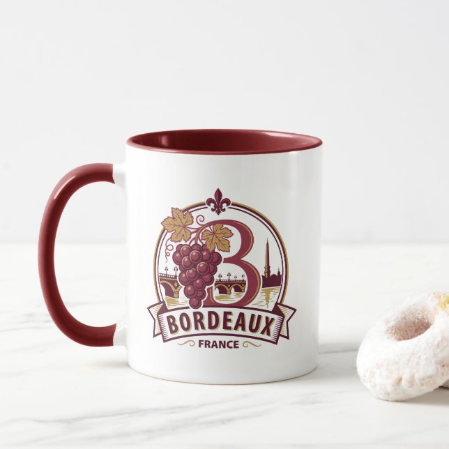 Bordeaux Frankrike Mugg (Med munk)