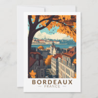 Bordeaux Frankrike Resa Konst Vintage