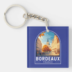 Bordeaux Frankrike Travel Art Emblem