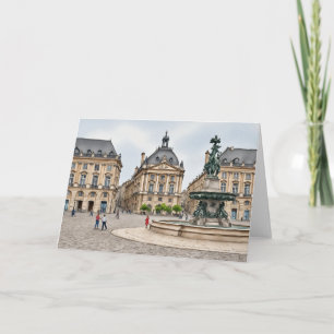 Bordeaux Frankrike Watercolor Stationery Kort