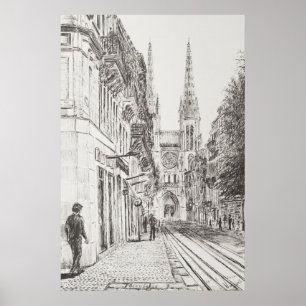 Bordeaux frankriken. Tvilling- spire.2010 Poster