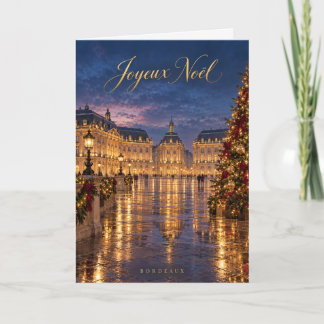 Bordeaux God Jul Helgkort