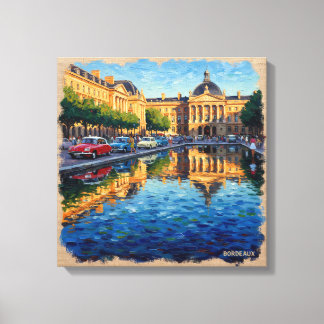 Bordeaux Grand Square Reflections Canvas Art