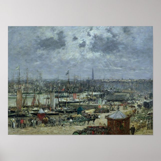 Bordeaux hamn 1874 poster (Framsidan)