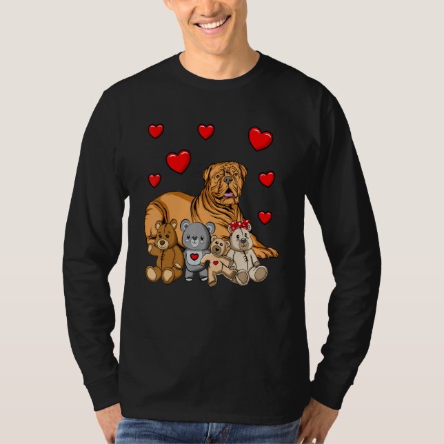 Bordeaux Hund Cudely Leksak T Shirt (Framsida)